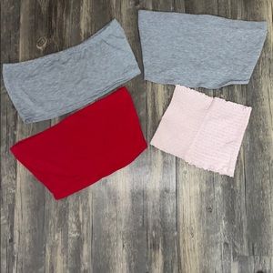 Set of 4 tube tops